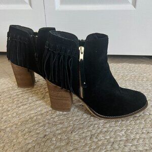 Aldo Suede Fringe Booties